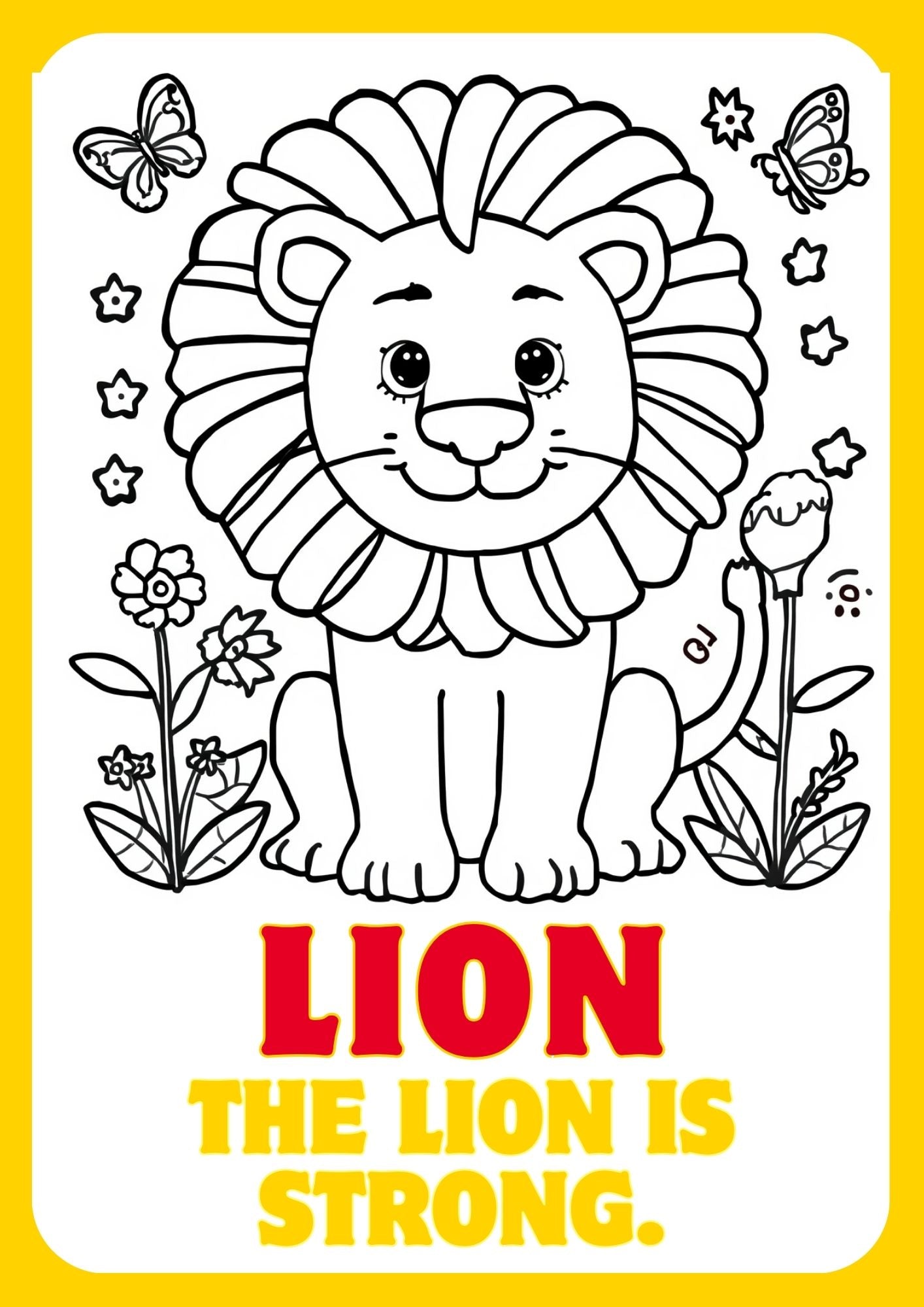 🦁 Zoo Animals Coloring Book for Kids – Printable PDF Coloring Pages 🐘