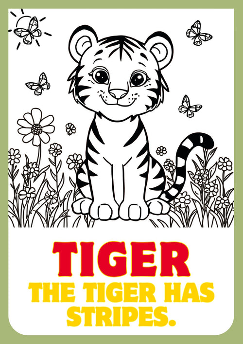 🦁 Zoo Animals Coloring Book for Kids – Printable PDF Coloring Pages 🐘