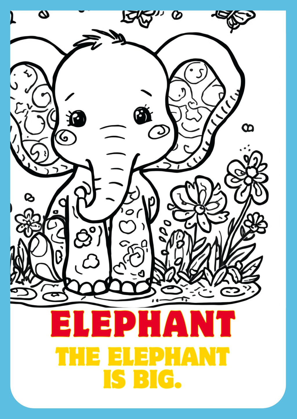 🦁 Zoo Animals Coloring Book for Kids – Printable PDF Coloring Pages 🐘