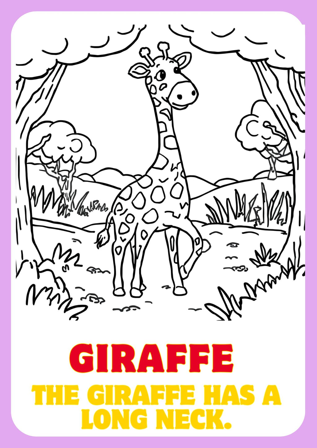 🦁 Zoo Animals Coloring Book for Kids – Printable PDF Coloring Pages 🐘