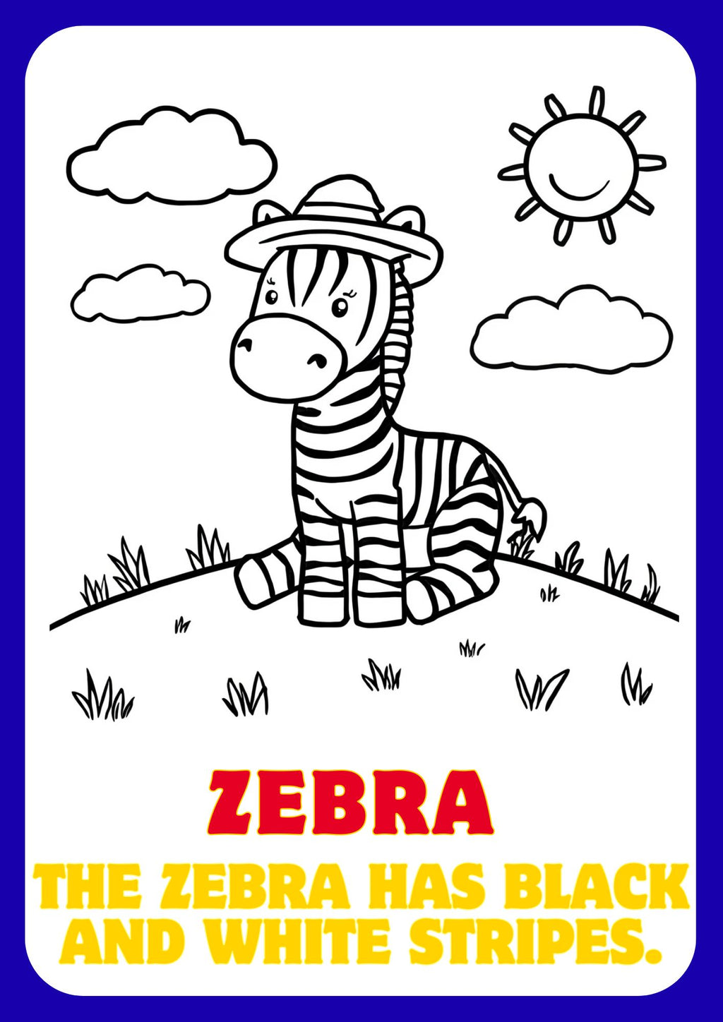 🦁 Zoo Animals Coloring Book for Kids – Printable PDF Coloring Pages 🐘