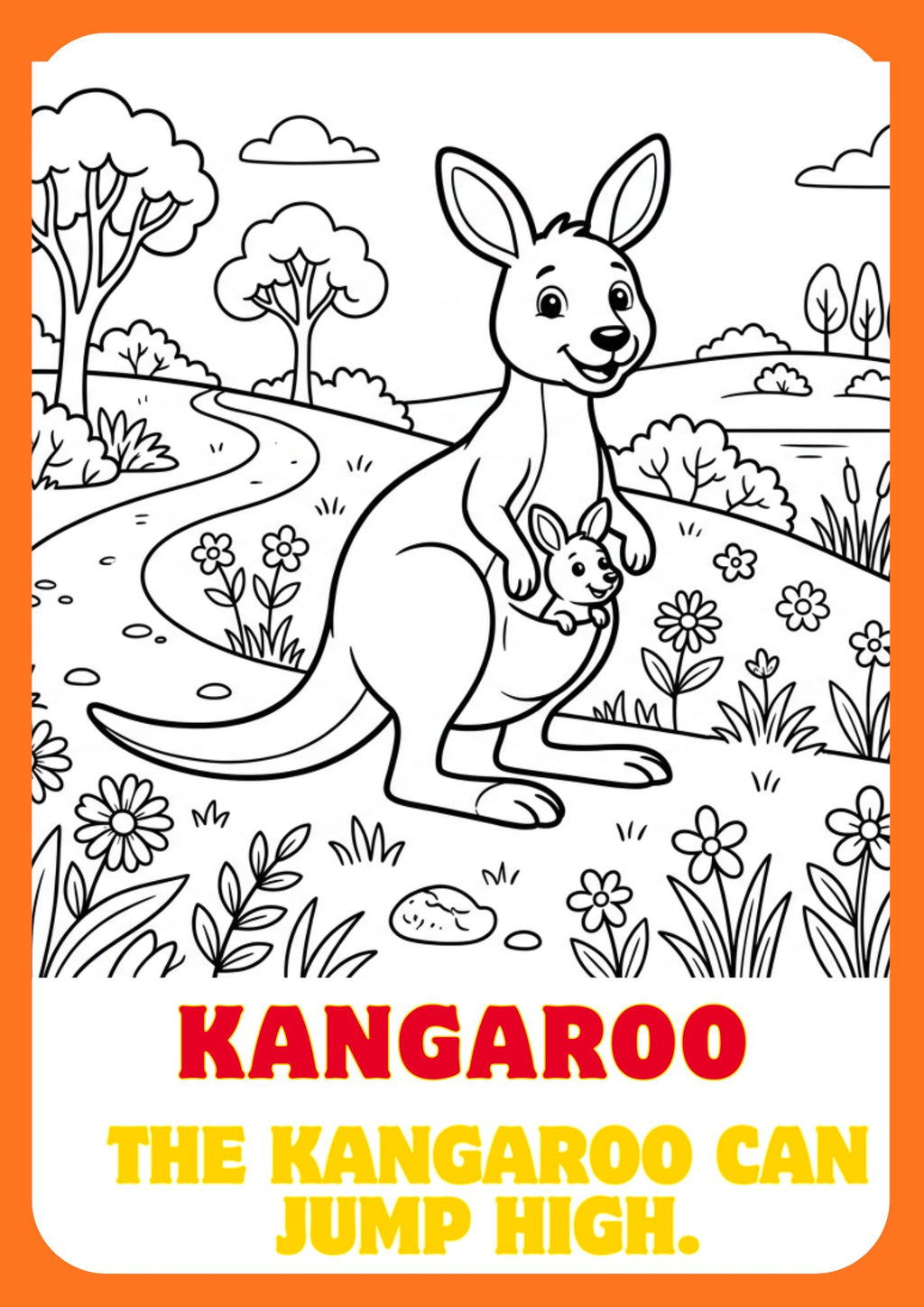 🦁 Zoo Animals Coloring Book for Kids – Printable PDF Coloring Pages 🐘