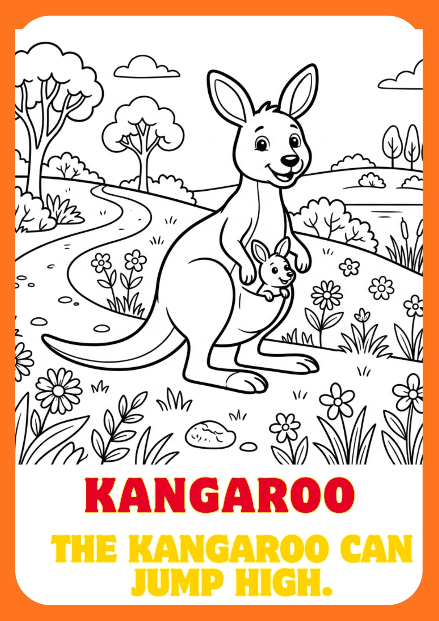 🦁 Zoo Animals Coloring Book for Kids – Printable PDF Coloring Pages 🐘